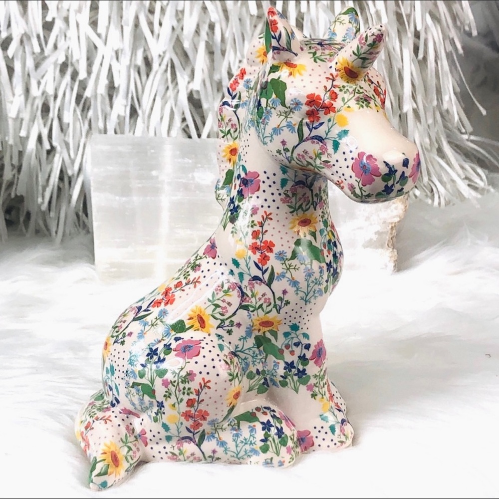 MAGICAL UNICORN Fantasy Flower Coin Piggy Bank Floral colorful Art And Fantasy - Picture 3 of 8